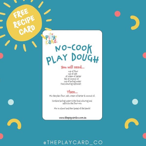 NO-COOK PLAYDOUGH RECIPE