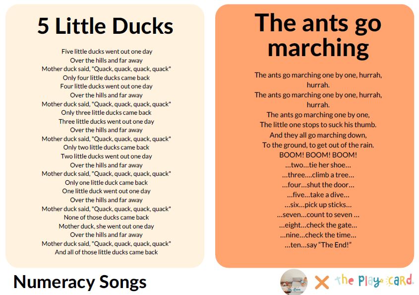 Numeracy Songs